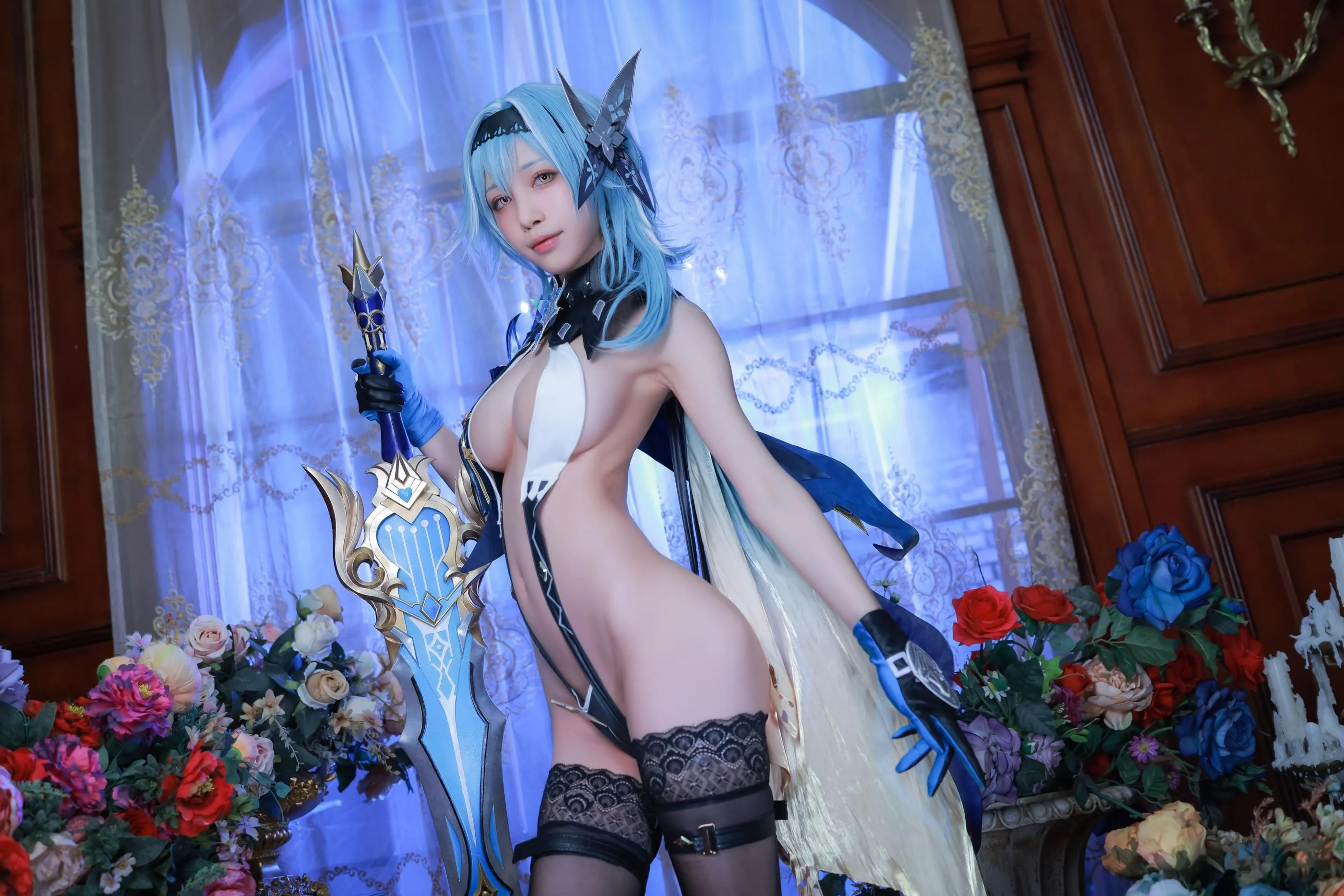 水淼Aqua – NO.89 原神 优菈 3套-内衣装60p [60P]插图9